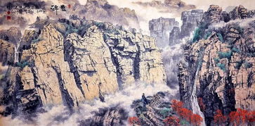 碗底山川一卷诗 砚楷山水画作品赏析