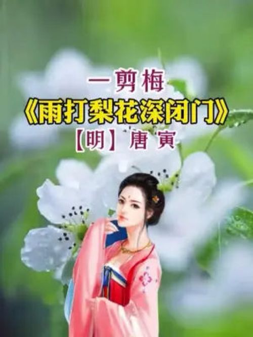 雨打梨花深闭门,忘了青春,误了青春 晓看天色暮看云,行也思君,坐也思君 古风 情感 东方古典诗词 剪同款